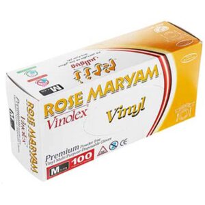 دستکش وینیل(Rose Maryam) سایز M